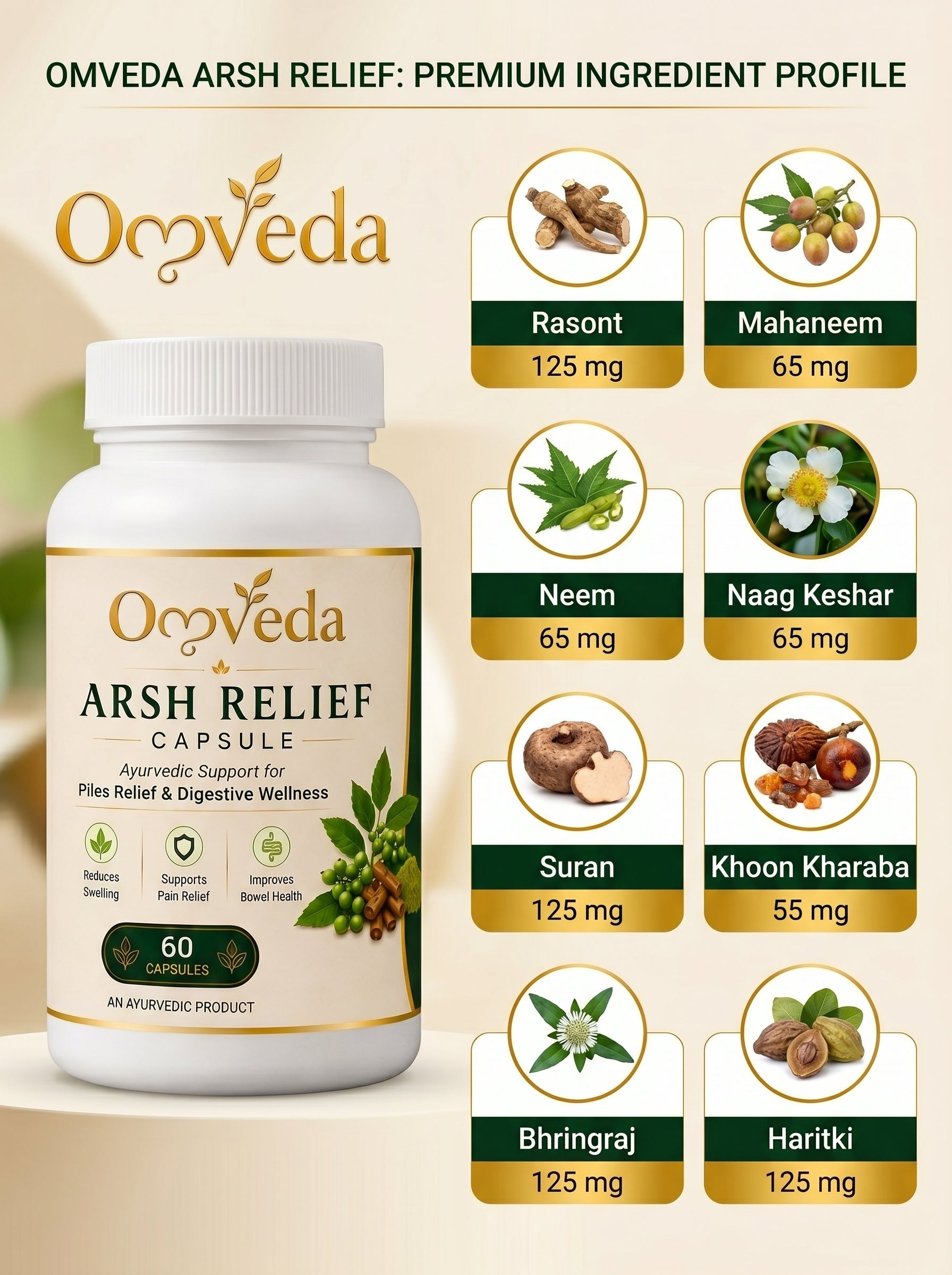 Arsh Relief Capsule – Ayurvedic Support for Piles Relief & Digestive Wellness